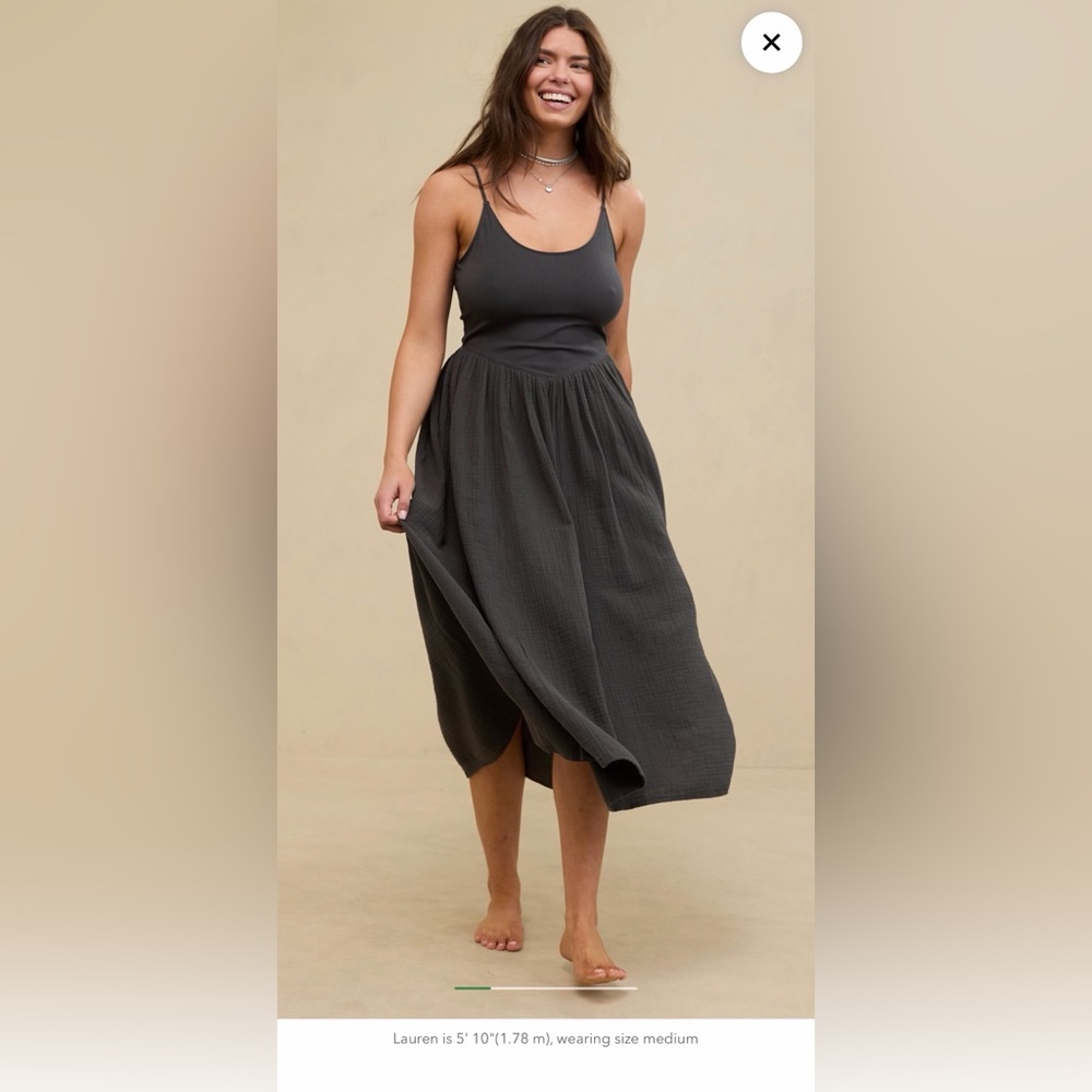 Aerie At The Barre Midi dress size large